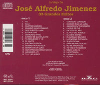 Jose Alfredo Jimenez: Lo Mejor De Jose Alfredo Jimenez: 33 Grandes Exitos 2-Disc Set