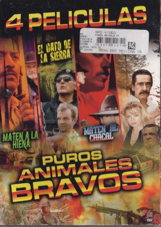 4 Peliculas: Puros Animales Bravos