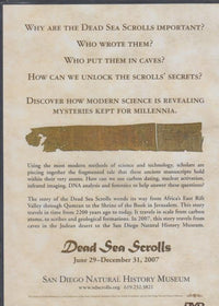 Science Of The Dead Sea Scrolls: San Diego Natural History Museum