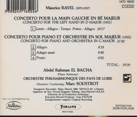 Maurice Ravel: Concerto Pour La Main Gauche & Concerto En Sol
