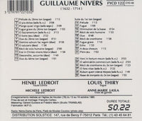 Guillaume Nivers: Oeuvres Vocales Et Instrumentales