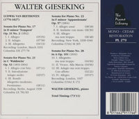 Walter Gieseking: Beethoven: Piano Sonatas