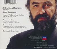 Radu Lupu: Brahms: Piano Concerto No. 1 3-Disc Set
