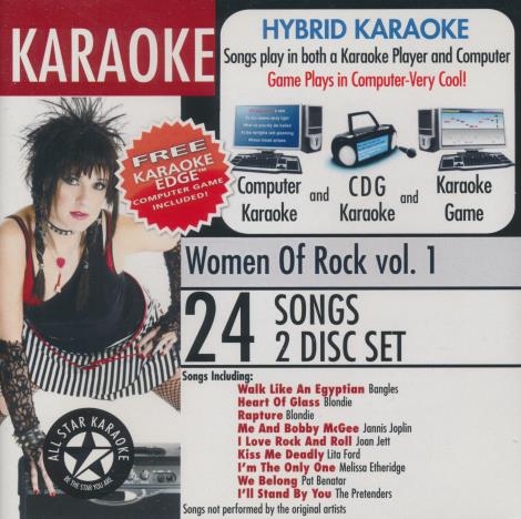 All Star Karaoke: Women Of Rock Vol. 1 2-Disc Set