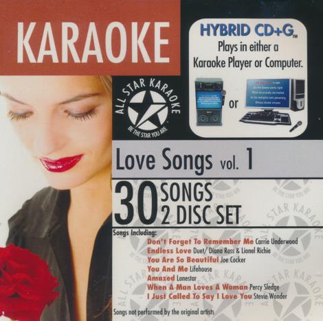 All Star Karaoke: Love Songs Volume 1 2-Disc Set