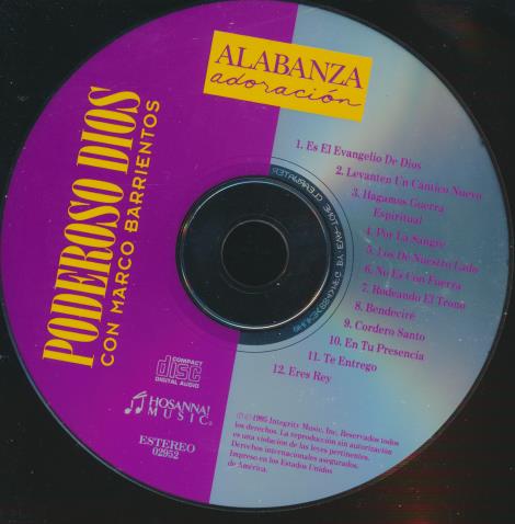 Marco Barrientos: Poderoso Dios w/ No Artwork