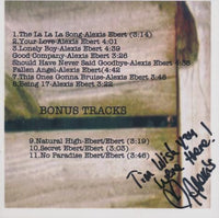 Alexis Ebert: La La La... Signed w/ Front Artwork