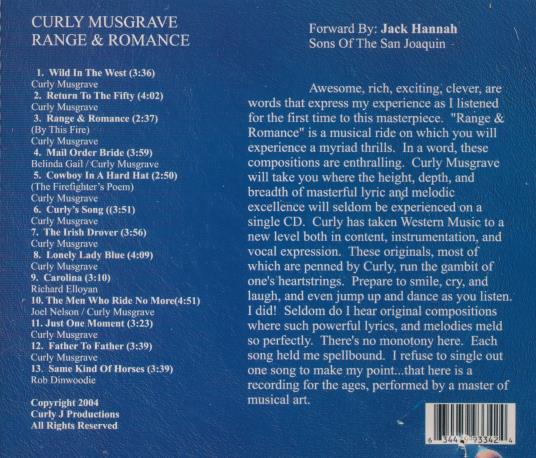 Musgrave Rang Curly Musgrave: Range & Romance – NeverDieMedia