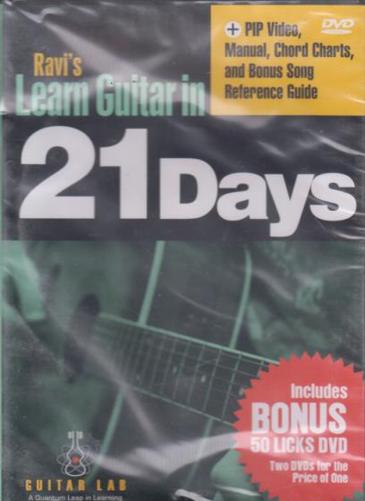 Ravi's Learn Guitar In 21 Days 2-Disc Set