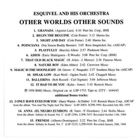 Esquivel And His Orchestra: Other Worlds Other Sounds