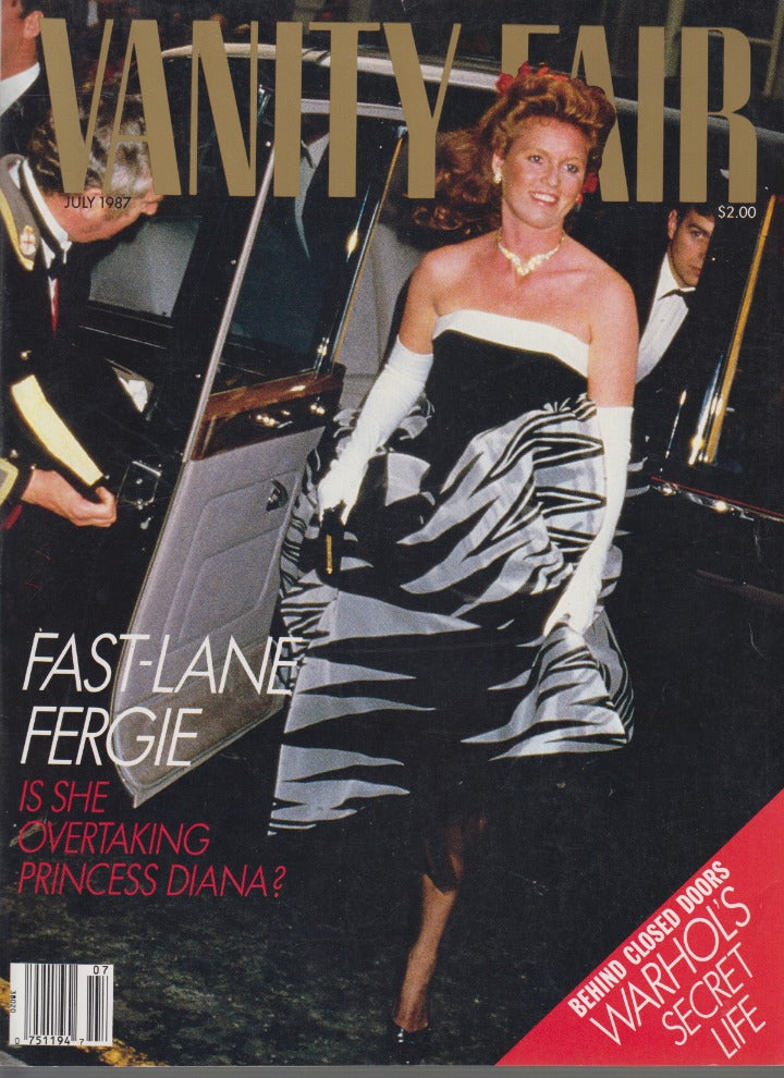 Vanity Fair Magazine: July 1987: Fast-Lane Fergie: Is She Overtaking Princess Diana?