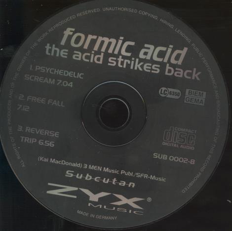 Formic Acid: The Acid Strikes Back w/ No Artwork