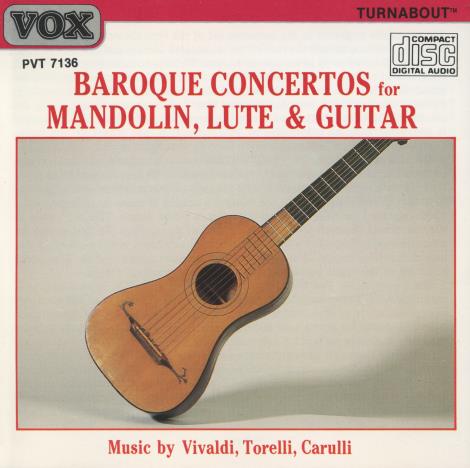 Baroque Concertos For Mandolin, Lute & Guitar