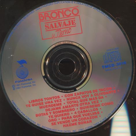 Bronco: Salvaje Y Tierno w/ No Artwork
