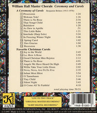 William Hall Master Chorale: Ceremony And Carols