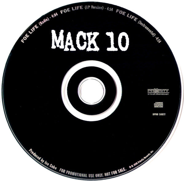 Mack 10: Foe Life Promo w/ No Artwork