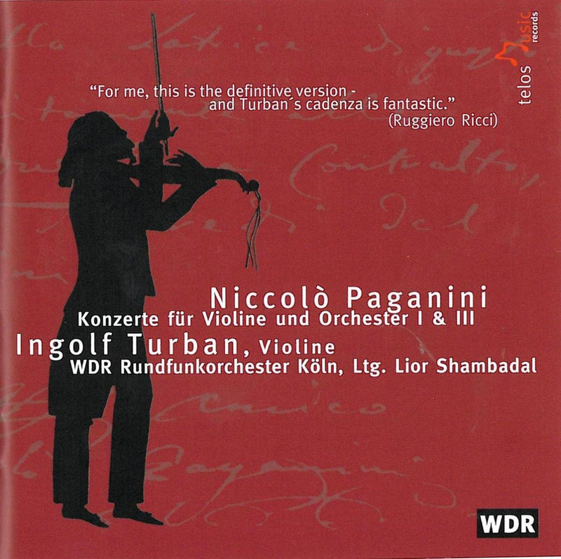 Niccolo Paganini: Konzerte Fur Violine Und Orchester I & III