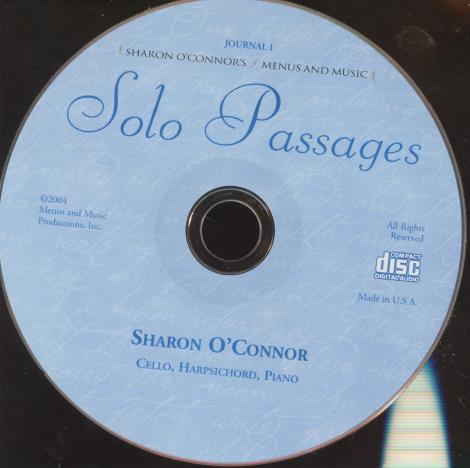 Sharon O'Connor: Solo Passages w/ Back Artwork