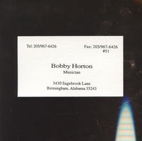 Bobby Horton: Homespun Songs Of The C.S.A. Volume 6 Signed w/ Business Card