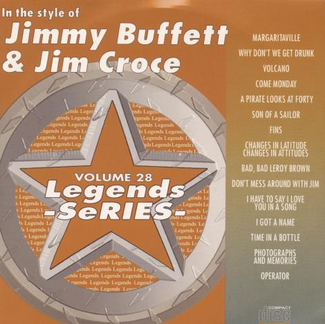 Legends Series: Jimmy Buffett & Jim Croce Vol. 28 CD+G w/ Front Artwork
