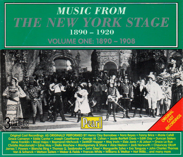 Music From The New York Stage: 1890-1908 Vol. 1 3-Disc Set