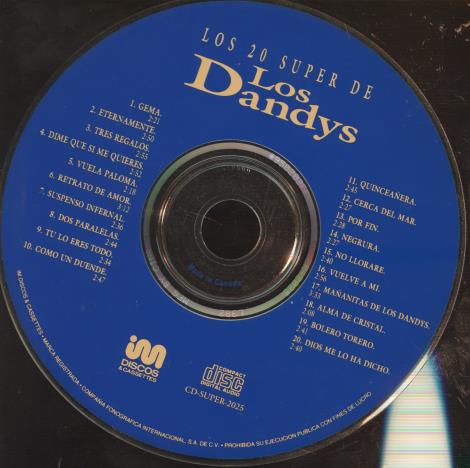 Los Dandys: Los 20 Super De Los Dandys w/ No Artwork