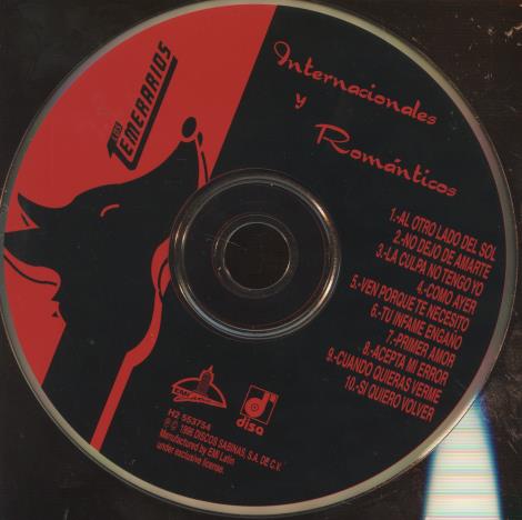 Los Temerarios: Internacionales Y Romanticos w/ No Artwork