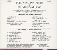 Lyn Larsen: Vintage Classics: Presenting Lyn Larsen / An Evening At Home Vol.1