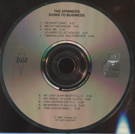 Spinners: Down To Business w/ Back Artwork