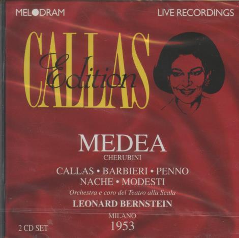 Cherubini: Medea: Milano, 1953 Callas Edition 2-Disc Set w/ Cracked Case