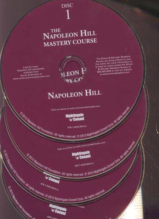 The Napoleon Hill Mastery Course 4-Disc Set w/ No Artwork