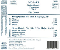 Mozart: String Quartets: Complete K. 428 / K. 464 Vol. 1