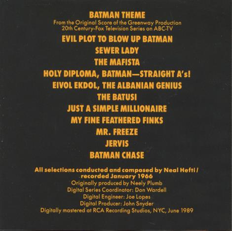 Neal Hefti: Batman Theme & Other Bat Songs