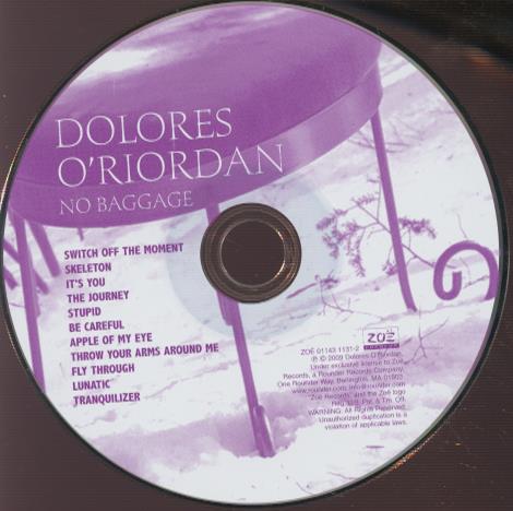 Dolores O'Riordan: No Baggage w/ Back Artwork