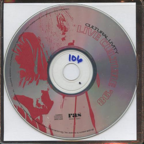 Culture: Cultural Livity: Live Culture '98 w/ No Artwork