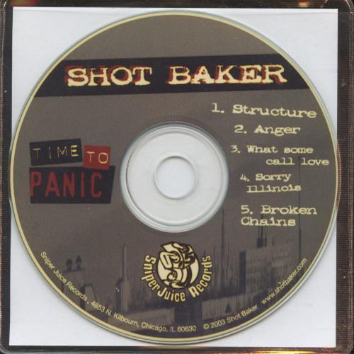 Shot Baker: Time To Panic EP w/ No Artwork