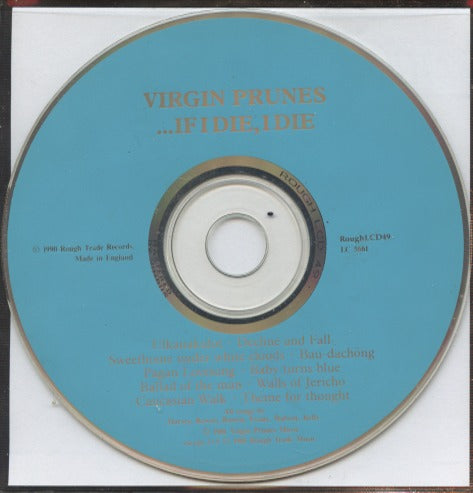 Virgin Prunes: ...If I Die, I Die w/ No Artwork