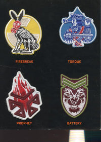 Call Of Duty: Black Ops Zombies: 10 Iron On Patches & 3 Cards Promo