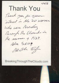 Breaking Through The Clouds: The First Women's National Air Derby Signed