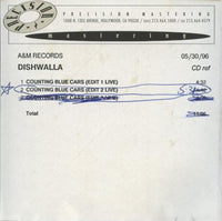 Dishwalla: Counting Blue Cars Promo w/ Front Artwork