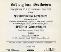 Wilhelm Furtwangler: Beethoven: Lucern, 22.8.1954