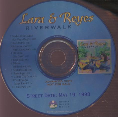 Lara & Reyes: Riverwalk Advance Promo w/ No Artwork
