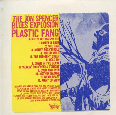The Jon Spencer Blues Explosion: Plastic Fang Promo