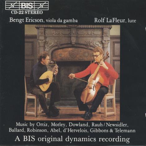 Bengt Ericson & Rolf La Fleur: Music For Viola Da Gamba And Lute