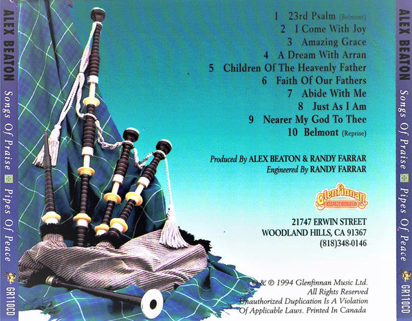 Alex Beaton: Songs Of Praise / Pipes Of Peace – NeverDieMedia