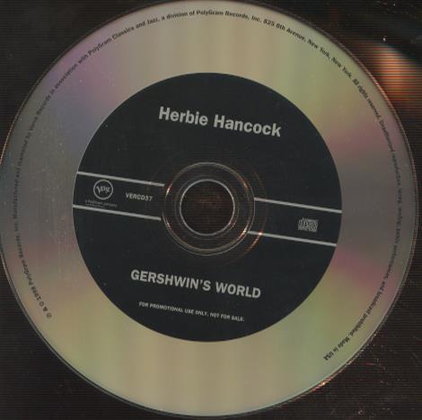 Herbie Hancock: Gershwin's World Promo w/ No Artwork