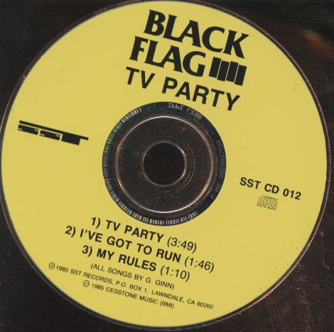 Black Flag: TV Party w/ No Artwork