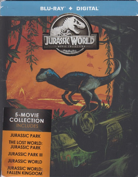Jurassic World 5-Movie Collection 5-Disc Set w/ Steelbook