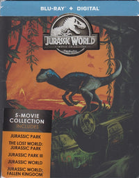 Jurassic World 5-Movie Collection 5-Disc Set w/ Steelbook