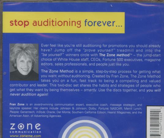 Stop Auditioning!! The Zone Method 2-Disc Set – NeverDieMedia